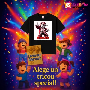 Tricou Copii Roblox Hackerul Secret din bumbac 100% - Img 6