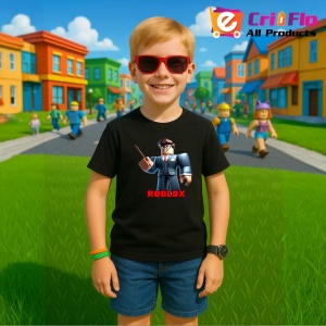 Tricou Copii Roblox Maestrul Legii din bumbac 100% - Img 4