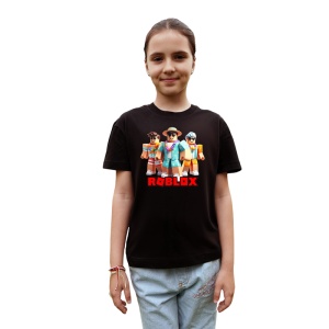 Tricou Copii Roblox Masca Rosie din bumbac 100% - Img 2