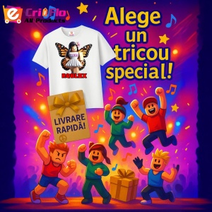 Tricou Copii Roblox Printesa Fluturilor din bumbac 100% - Img 10