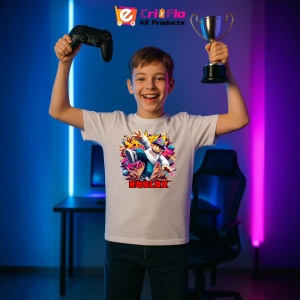Tricou Copii Roblox Robotul Blaster din bumbac 100% - Img 8