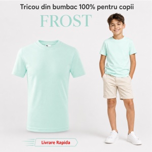 Tricou Copii Simplu din bumbac pentru Băieți 135 - Img 18
