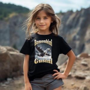 Tricou Copii Tralalelo Tra la la Bombombini Gusini Funny Italian Brainrot Meme Graphic T-Shirt - Img 4