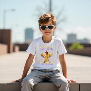Tricou Copii Tralalelo Tra la la Chicken Bananini - Italian Brainrot Meme Gen Z T-Shirt - Img 5