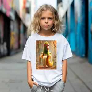 Tricou Copii Tralalelo Tra la la Chimpanzini Bananini - Italian Brainrot Meme T-Shirt (1) - Img 4