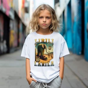 Tricou Copii Tralalelo Tra la la Lirili Larila Funny Italian Brainrot Meme T-Shirt