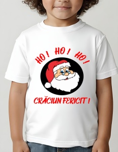 Tricou Craciun copii - Ho! Ho! Ho!
