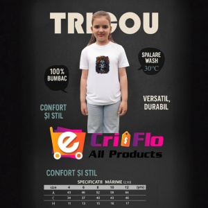 Tricou Craniu femeie decorat cu flori mov si fundal deschis Copii | Dama | Barbat - Img 12
