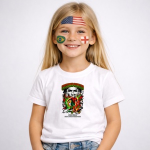 Tricou Cristiano Ronaldo Portugal World Cup Fifa 2026, din bumbac 100%, tricou alb, Copii | Dama | Barbat