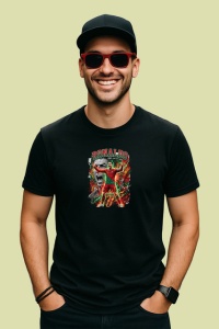 Tricou Cristiano Ronaldo Portugalia Cr7 Legenda Fotbal, din bumbac 100%, tricou negru Copii | Dama | Barbat - Img 3