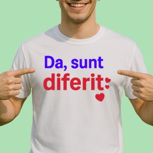 Tricou Da, Sunt diferit - Copii | Dama | Barbat