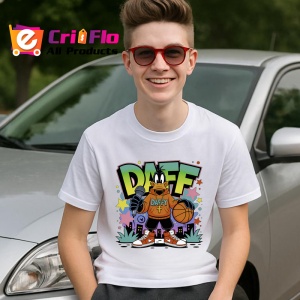 Tricou Daff hanorac portocaliu cu minge in mana Copii | Dama | Barbat Barbat - Img 5