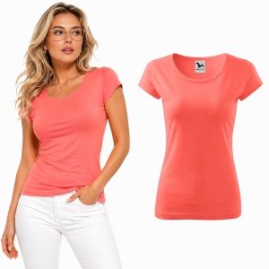 Tricou Damă 100% Bumbac Cambrat – Decolteu Rotund, Mâneci Scurte, 25 Culori | XS-2XL - Img 13