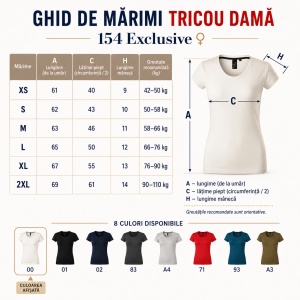 Tricou damă 100% bumbac SUPIMA® 154 Exclusive, slim fit, 160 g/m², XS–2XL, 8 culori - Img 3