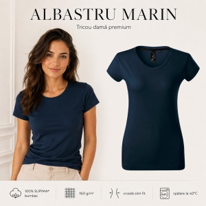 Tricou damă 100% bumbac SUPIMA® 154 Exclusive, slim fit, 160 g/m², XS–2XL, 8 culori - Img 13
