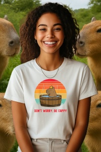Tricou dama CapyBara - Jacuzzi - Img 2