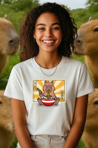 Tricou dama CapyBara - Ramen