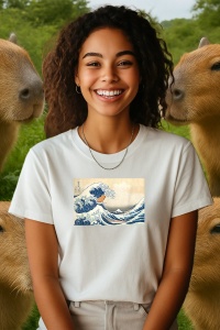 Tricou dama CapyBara - Surf