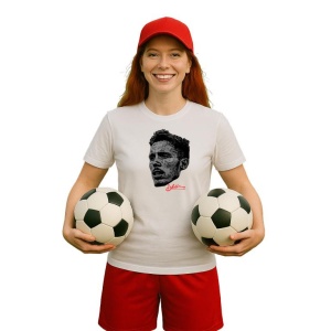 Tricou Dama cu fotbalistul Alex Grimaldo-Bayer Leverkusen din bumbac 100% - Img 12