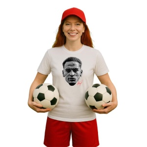 Tricou Dama cu fotbalistul Antony Matheus dos Santos-Manchester United din bumbac 100% - Img 9