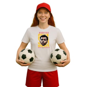 Tricou Dama cu fotbalistul Bernardo Mota Veiga de Carvalho e Silva-Manchester City din bumbac 100% - Img 7