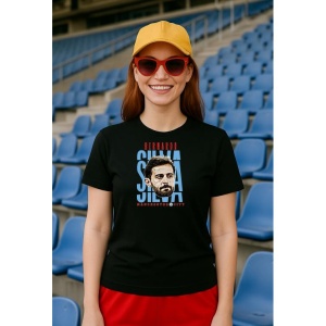 Tricou Dama cu fotbalistul David Josu Jimnez Silva-(Retired) din bumbac 100% - Img 2