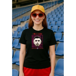 Tricou Dama cu fotbalistul Emiliano Martnez-Aston Villa din bumbac 100%