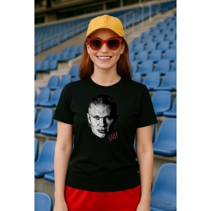 Tricou Dama cu fotbalistul Erling Haaland-Manchester City din bumbac 100% - Img 2