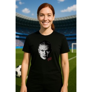 Tricou Dama cu fotbalistul Erling Haaland-Manchester City din bumbac 100%