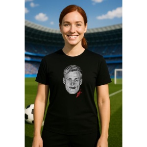 Tricou Dama cu fotbalistul Guglielmo Vicario-Tottenham Hotspur din bumbac 100% - Img 5