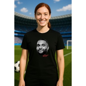 Tricou Dama cu fotbalistul Jonathan Tah-Bayer Leverkusen din bumbac 100% - Img 5