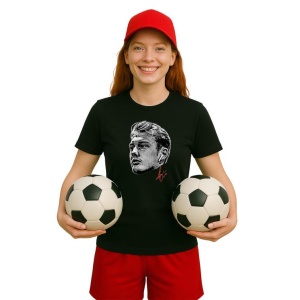 Tricou Dama cu fotbalistul Julian Brandt-Borussia Dortmund din bumbac 100% - Img 5