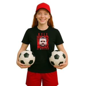Tricou Dama cu fotbalistul Kyle Andrew Walker-AC Milan din bumbac 100% - Img 4