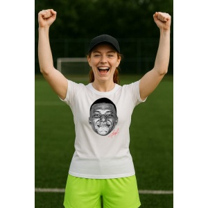 Tricou Dama cu fotbalistul Kylian Mbappe-Paris Saint-Germain PSG din bumbac 100% - Img 9
