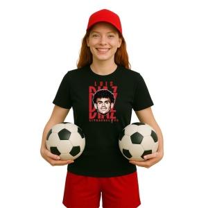 Tricou Dama cu fotbalistul Luis Fernando Daz Marulanda-Liverpool FC din bumbac 100% - Img 4