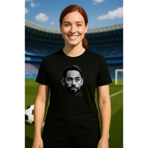 Tricou Dama cu fotbalistul Matheus Cunha-Wolverhampton Wanderers din bumbac 100% - Img 9