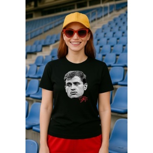 Tricou Dama cu fotbalistul Nicol Barella-Inter Milano din bumbac 100% - Img 3