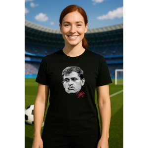 Tricou Dama cu fotbalistul Nicol Barella-Inter Milano din bumbac 100% - Img 9
