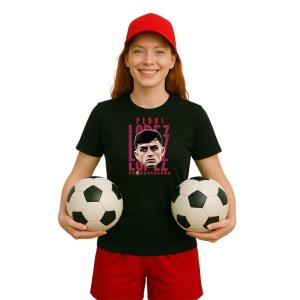 Tricou Dama cu fotbalistul Pedro Gonzilez Lpez-FC Barcelona din bumbac 100% - Img 7