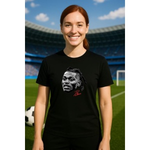 Tricou Dama cu fotbalistul Rafael Leao AC Milan din bumbac 100% - Img 6