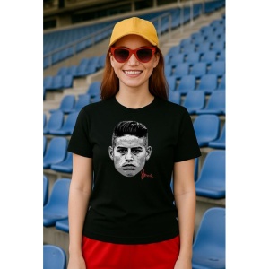 Tricou Dama cu fotbalistul Reece James-Chelsea FC din bumbac 100% - Img 2