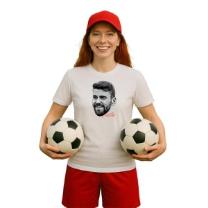 Tricou Dama cu fotbalistul simion din bumbac 100% - Img 6