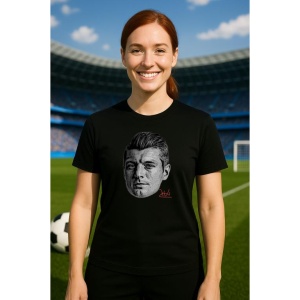Tricou Dama cu fotbalistul Toni Kroos-Real Madrid din bumbac 100% - Img 6