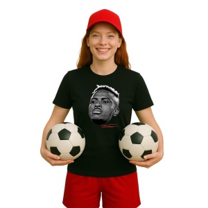 Tricou Dama cu fotbalistul Victor Osimhen-Napoli din bumbac 100% - Img 7