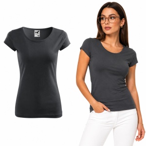 Tricou Damă din Bumbac 100% – Cambrat, Decolteu Rotund, Mâneci Scurte | 25 de Culori - Img 18