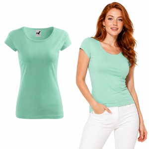 Tricou Damă din Bumbac 100% – Cambrat, Decolteu Rotund, Mâneci Scurte | 25 de Culori - Img 28