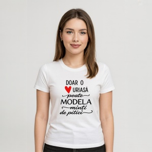 Tricou dama Doar o inima uriasa poate modela - Img 3