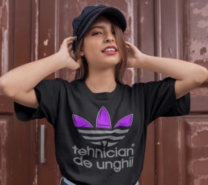 Tricou dama haios personalizat - Tehnician Unghii - din bumbac, personalizat - Cadou - Img 2