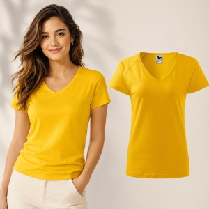 Tricou Damă Malfini Dream 128 cu Guler V – Slim Fit, 95% Bumbac, 14 Culori, XS-3XL - Img 24
