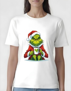 Tricou dama - MORNING COFFEE GRINCH - Img 2